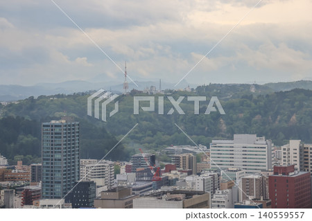 April 29 2026 Sendai skyline with hills and morning mist April 29 2026 Sendai skyline with hills and morning mist 140559557