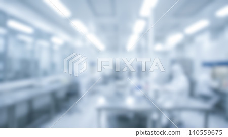 Blurred bright modern research laboratory interior featuring scientists wearing cleanroom suits working on advanced scientific experiments creating professional medical healthcare science background Blurred bright modern research laboratory interior featuring scientists wearing cleanroom suits working on advanced scientific experiments creating professional medical healthcare science background 140559675