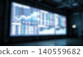 Blurred glowing stock market financial charts display screen creating dark abstract business background representing modern global economic trading growth data analysis 140559682