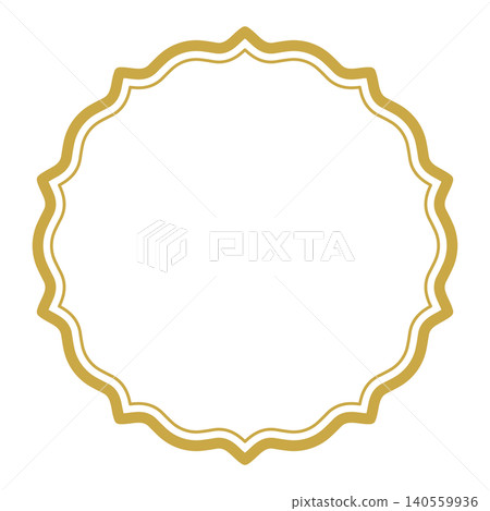 Simple round double frame (gold) 038 Simple round double frame (gold) 038 140559936