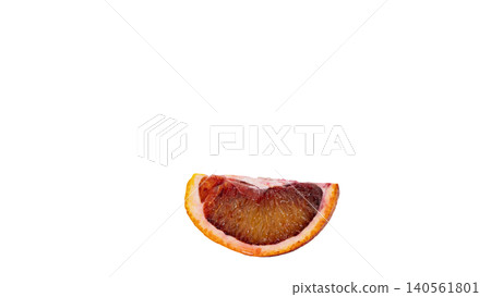 Blood orange, Moro, cut cross-section, flesh, macro, transparent background material. Blood orange, Moro, cut cross-section, flesh, macro, transparent background material. 140561801