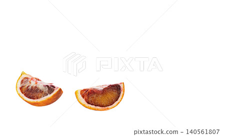 Blood orange, Moro, cut cross-section, flesh, macro, transparent background material. Blood orange, Moro, cut cross-section, flesh, macro, transparent background material. 140561807