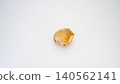 Macro photography of ginger, white background, copy space 140562141