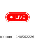 Live streaming play button logo icon 140562226