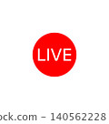 Live streaming play button logo icon 140562228