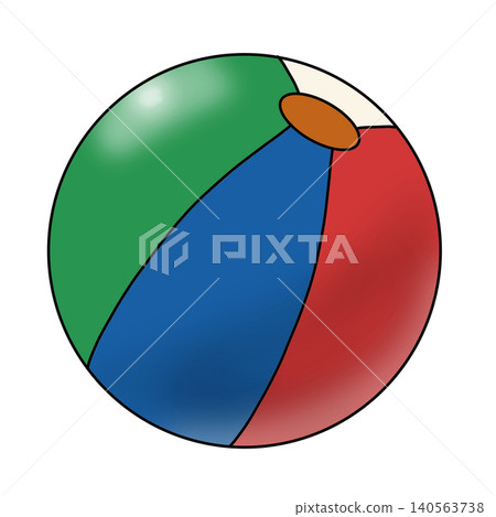 Colorful, multi-colored, realistic, transparent beach balls. Colorful, multi-colored, realistic, transparent beach balls. 140563738