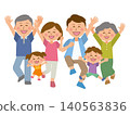 A joyful three-generation family 140563836