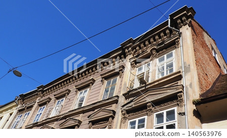 Buildings in the Old Town of Zagreb Buildings in the Old Town of Zagreb 140563976