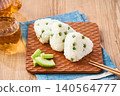 Green pea rice ball 140564777