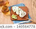 Green pea rice ball 140564778