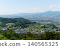 [View to the southwest from the "Iwayama Observatory" at the summit of Iwayama, a rocky mountain approximately 340m above sea level in Morioka City] 140565325