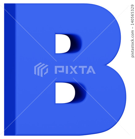 3D Material_Alphabet_B_Blue 3D Material_Alphabet_B_Blue 140565329
