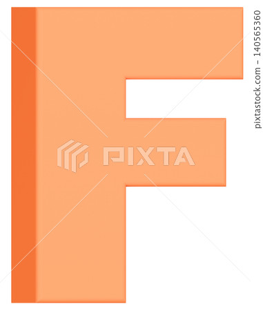 3D材質_字母_F_橙色 140565360