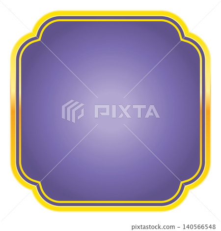 Purple medal with gold trim (Western style 2) 140566548