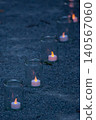 Candlelight lit at night 140567060