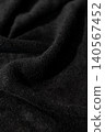 Black towel fabric texture 140567452