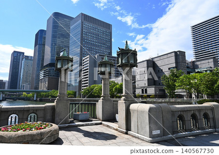 Balconies and skyscrapers in Yodoyabashi, Nakanoshima, Osaka Balconies and skyscrapers in Yodoyabashi, Nakanoshima, Osaka 140567730