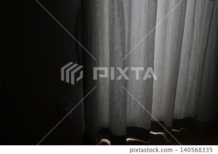 Linen curtains Linen curtains 140568335