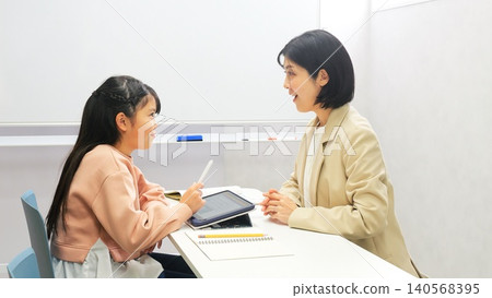 Cram school tablet teacher image Cram school tablet teacher image 140568395