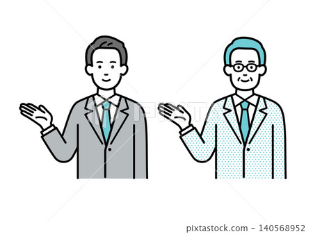 Icon set for boss and subordinate Icon set for boss and subordinate 140568952
