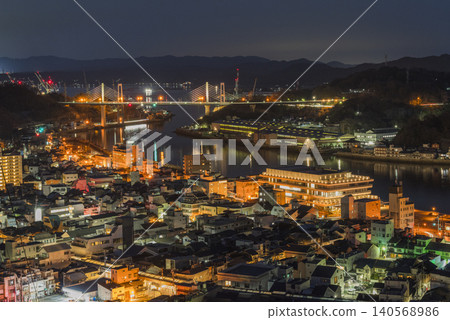 尾道的夜景 140568986
