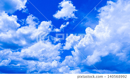 White clouds floating in the blue sky 140568992