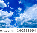 Cloudy early summer blue sky 140568994