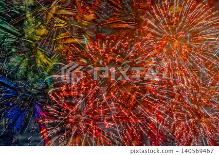 Fireworks blooming in magnificent glory Fireworks blooming in magnificent glory 140569467