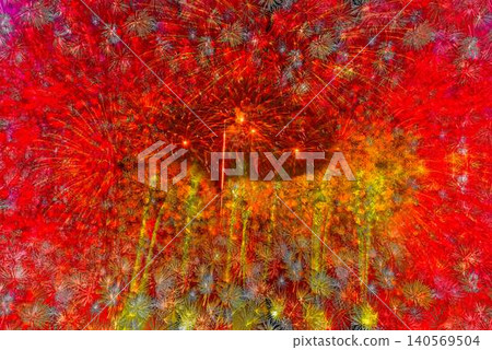 Fireworks blooming in magnificent glory Fireworks blooming in magnificent glory 140569504