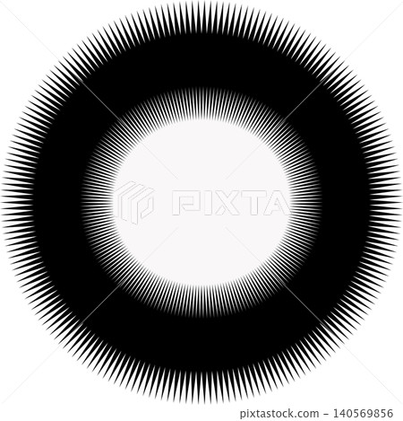 Abstract vector black spike circle frame geometric sharp sunburst shape isolated on white background Abstract vector black spike circle frame geometric sharp sunburst shape isolated on white background 140569856