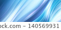 Abstract blue flowing light background with sweeping cyan gradients, translucent curved bands, and bright light streaks. 140569931