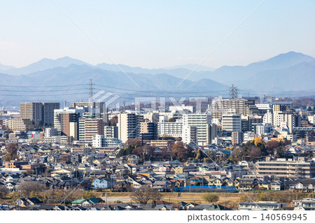 [Hino City, Tokyo] Scenery of a suburban residential area 140569945