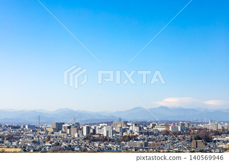 [東京都日野市] 郊區住宅區的景色 140569946