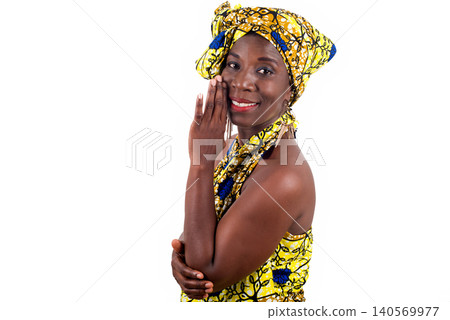 portrait of young smiling african woman. portrait of young smiling african woman. 140569977