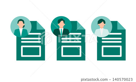 An illustration of a human resources selection process comparing multiple resumes and profiles of job candidates during the hiring process. An illustration of a human resources selection process comparing multiple resumes and profiles of job candidates during the hiring process. 140570023