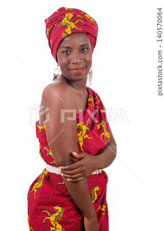 portrait of smiling woman in traditional dress portrait of smiling woman in traditional dress 140570064
