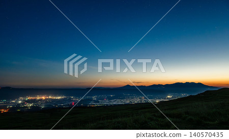 The night view of Shonan at dawn from the observation deck The night view of Shonan at dawn from the observation deck 140570435