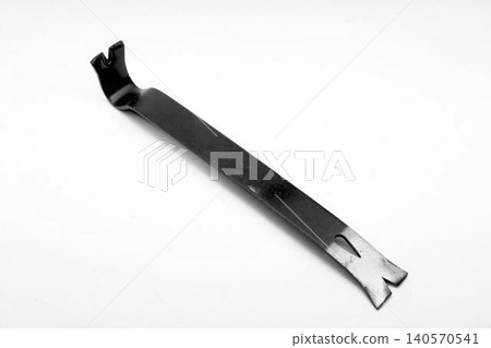 A realistic image of a Black Handle Pry Bar with Forked End 140570541