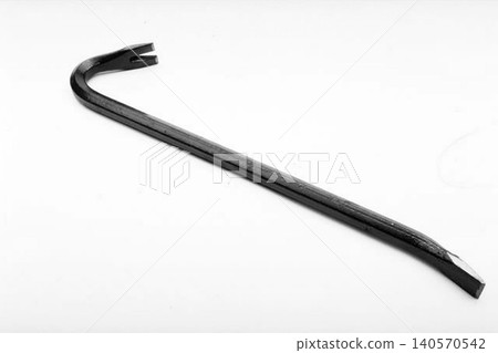 A realistic image of a Black Metal Crowbar Tool 140570542