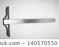 A realistic image of a Professional Steel T-Square Ruler 140570550