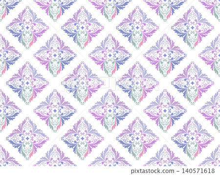 Floral pattern. Seamless vector background. Vintage wallpaper in the Baroque style. Colored ornament for fabric, wallpaper, packaging. Ornate Damask flower illustration Floral pattern. Seamless vector background. Vintage wallpaper in the Baroque style. Colored ornament for fabric, wallpaper, packaging. Ornate Damask flower illustration 140571618