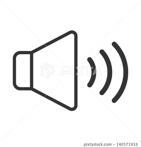 Speaker icon at maximum volume 140571918