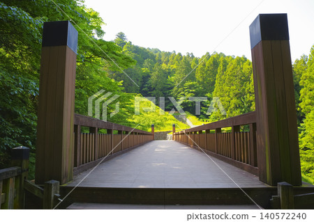 Hachioji Castle's drawbridge Hachioji Castle's drawbridge 140572240