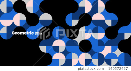Simple layout with abstract geometric shapes. Simple layout with abstract geometric shapes. 140572437