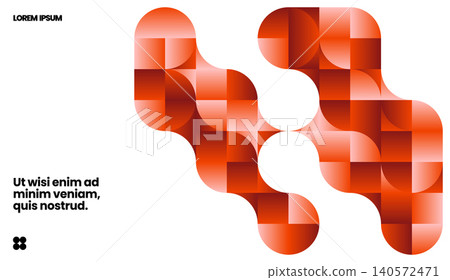 Simple layout with abstract geometric shapes. 140572471