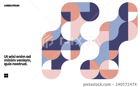 Simple layout with abstract geometric shapes. 140572474