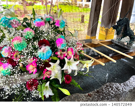 彌彥神社,鮮花盛開的水池,札幌市中央區,春天 彌彥神社,鮮花盛開的水池,札幌市中央區,春天 140572849