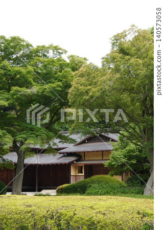Perfect for smartphone wallpapers: Early summer at the East Garden of the Imperial Palace - beautiful greenery and traditional architecture of "Suwa no Chaya" Perfect for smartphone wallpapers: Early summer at the East Garden of the Imperial Palace - beautiful greenery and traditional architecture of "Suwa no Chaya" 140573058