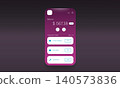 Heart Rate Monitoring Smartphone Dashboard UI Vector Template 140573836