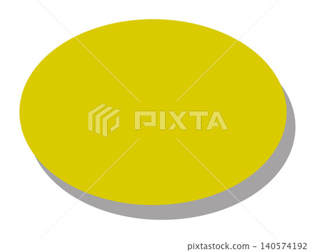A mustard-colored, horizontally elongated oval with a shadow in the bottom right corner, usable as a background or icon base. A mustard-colored, horizontally elongated oval with a shadow in the bottom right corner, usable as a background or icon base. 140574192